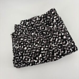 Kim Rogers Petite Womens 10P Black White Abstract Swirl Crop Pants